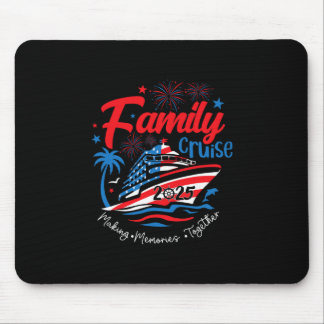 Family Cruise 2025 4th Of July Patriotic American Mouse Pad