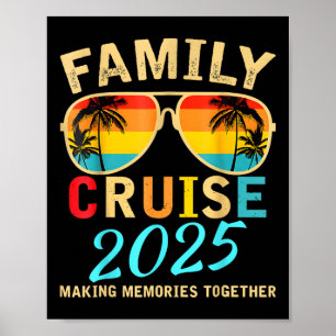 Family Cruise 2025 Beach Matching Summer Vacation  Poster