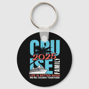 Family Cruise 2025 Cute Matching Outfit Cruise Tri Keychain