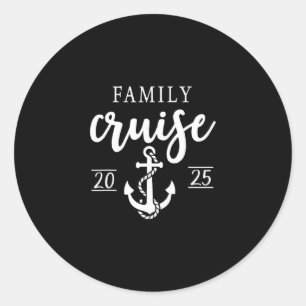 Family Cruise 2025 Family Vacation Matching For Cr Classic Round Sticker