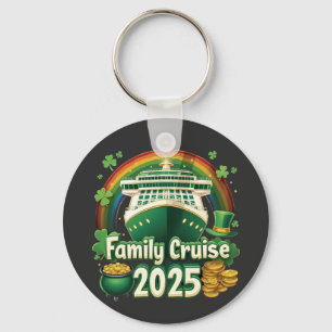Family Cruise 2025 St. Patrick’s Matching Lucky Keychain