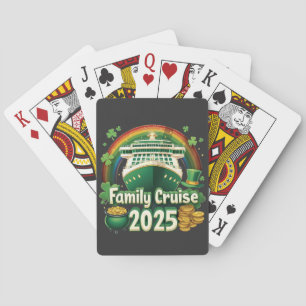 Family Cruise 2025 St. Patrick’s Matching Lucky  Playing Cards