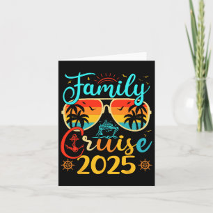 Family Cruise 2025 Summer Vacation Matching Family Card