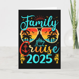Family Cruise 2025 Summer Vacation Matching Family Card