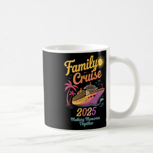 Family Cruise 2025 Tie Dye Family Matching Vacatio Coffee Mug