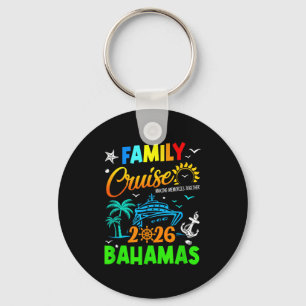 Family Cruise 2026 Bahamas Cruising Together Squad Keychain