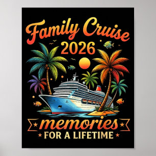Family cruise 2026 family matching cruise vacation poster