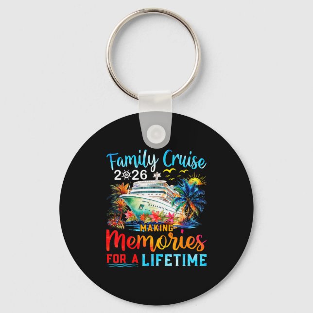 Family Cruise 2026 Group Matching Cruisin Together Keychain (Front)