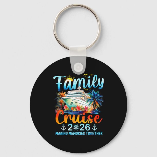 Family Cruise 2026 Making Memories Together Matchi Keychain (Front)