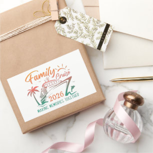 Family Cruise 2026: Making Memories Together Recta Sticker