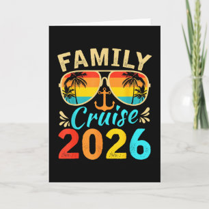 Family Cruise 2026 Memories Summer Trip Ship Men W Card