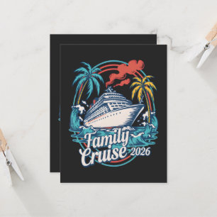 Family Cruise 2026 Summer Beach Vacation Family Invitation