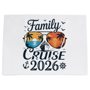 Family Cruise 2026 Summer Vacation Large Gift Bag