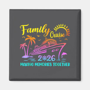 Family Cruise 2026 Summer Vacation Matching Family Magnet