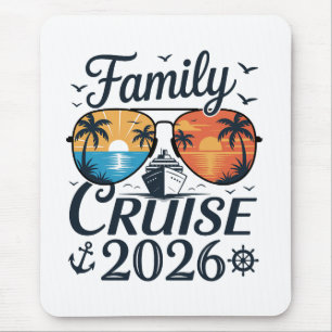 Family Cruise 2026 Summer Vacation Mouse Pad