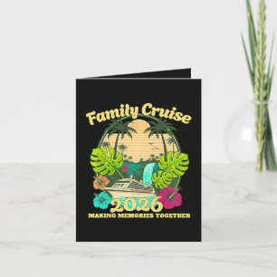 Family Cruise 2026 Vacation Holiday Card