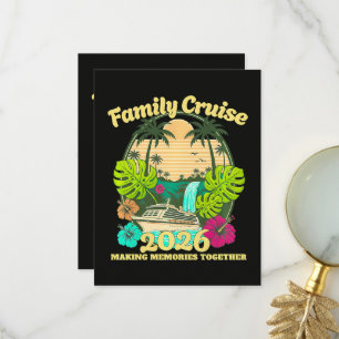 Family Cruise 2026 Vacation Thank You Card
