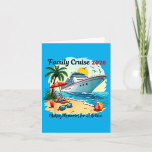 Family Cruise 2026 Vacation Trip Family Reunion Card