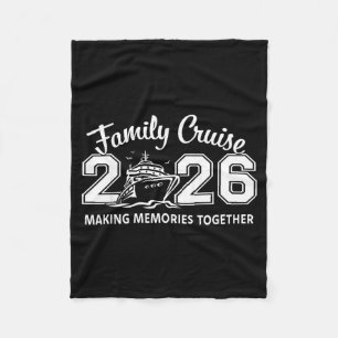 Family Cruise 2026 Voyage Matching Cruise Squad Fleece Blanket