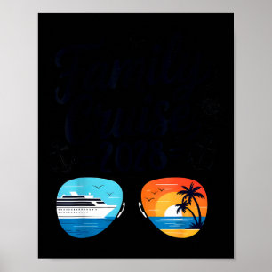 Family cruise 2028 summer vacation matching family poster