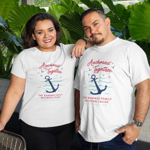 Family Cruise Anchored Together Reunion Vacation T-Shirt