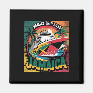 Family Cruise Jamaica Sailing Together 2025 Magnet