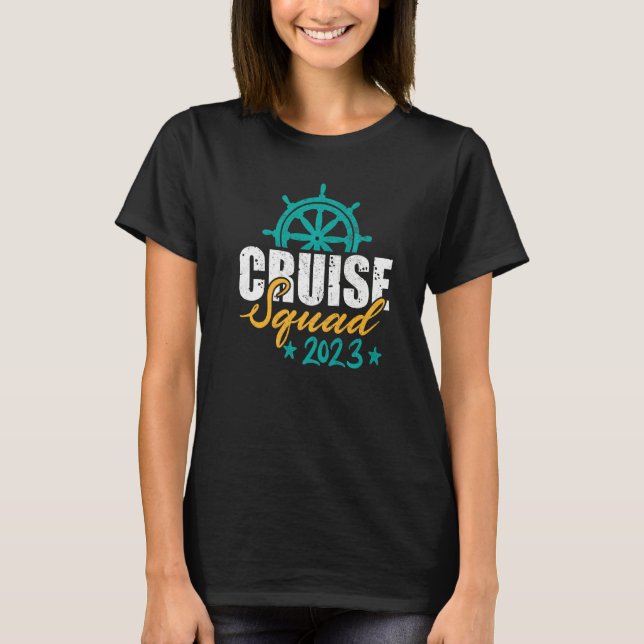 Family Cruise Squad 2023 Family Matching Group Squ T-Shirt (Front)