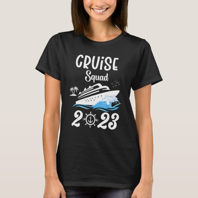 Family Cruise Squad 2023 Family Matching Group Squ T-Shirt (Front)