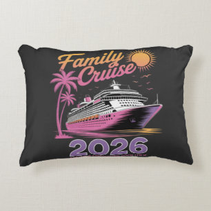 Family Cruise Squad 2026 Vacation Matching Trip Accent Pillow