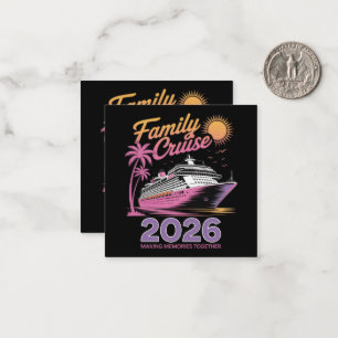 Family Cruise Squad 2026 Vacation Matching Trip Card