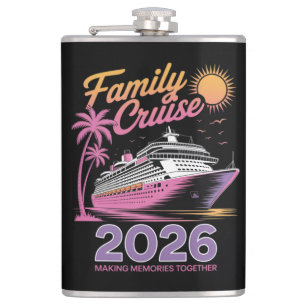 Family Cruise Squad 2026 Vacation Matching Trip Hip Flask