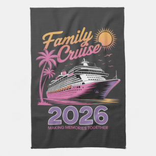 Family Cruise Squad 2026 Vacation Matching Trip Kitchen Towel