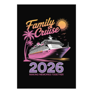 Family Cruise Squad 2026 Vacation Matching Trip Photo Print