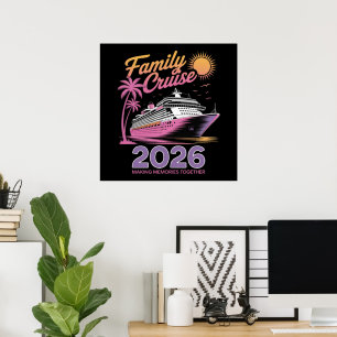 Family Cruise Squad 2026 Vacation Matching Trip Poster