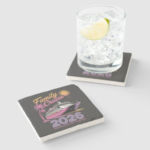 Family Cruise Squad 2026 Vacation Matching Trip Stone Coaster