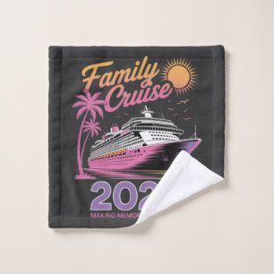 Family Cruise Squad 2026 Vacation Matching Trip Wash Cloth