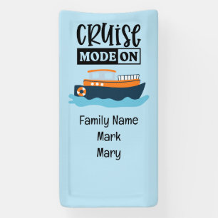 Family Cruise Squad Travel Vacation Banner