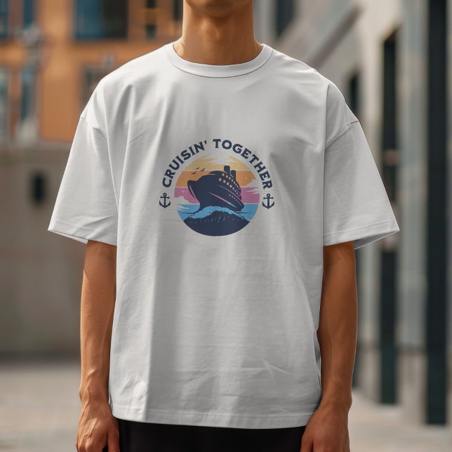 Family Cruise Sunset Personalize T-Shirt (Creator Uploaded)
