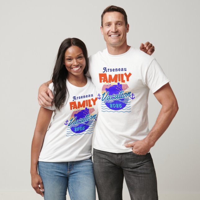 Family Cruise Vacation Blues PERSONALIZE T-Shirt (Unisex)