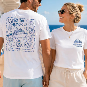 Family Cruise Vacation Doodle Personalized T-Shirt