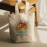 Family Cruise Vacation Palm Trees Custom Matching Tote Bag<br><div class="desc">Going on a family cruise vacation? Customize these camping retro designs for the whole family by adding your family name or custom text, and year of the adventure. I hope it’s not just about the cool design that caught your eye but the fact you’ll never find it in a department...</div>
