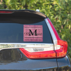 Family custom last name and first name decal