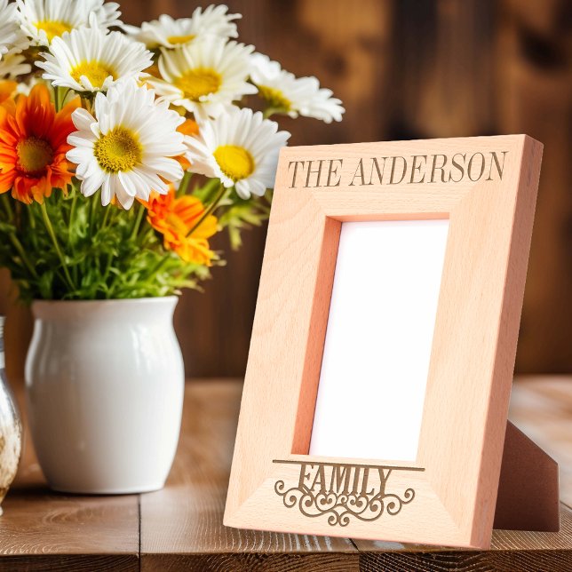 Family Custom Name Personalized Etched Frames (Creator Uploaded)