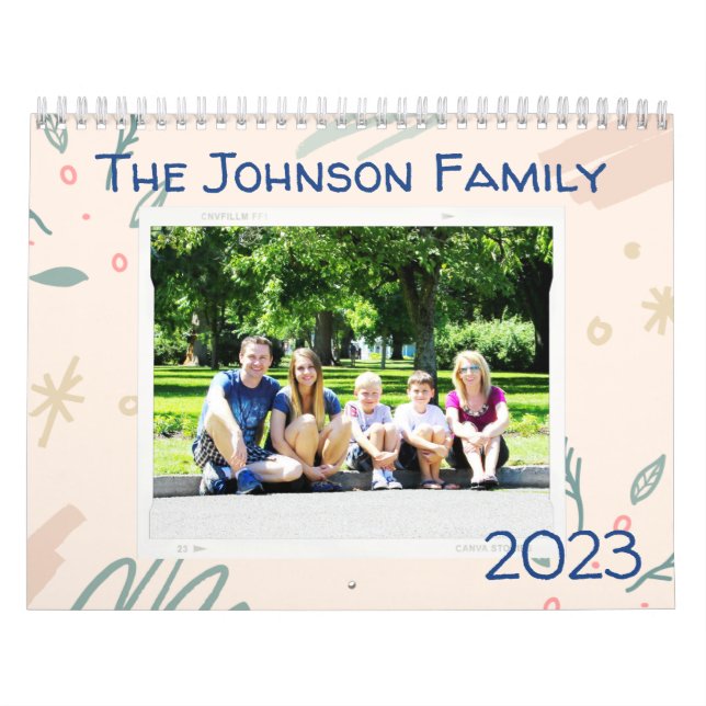 Family Custom Photo 2023 Calendar (Cover)