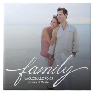 Family Custom Photo Ceramic Tile