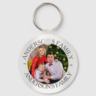 Family Custom Photo Keychain