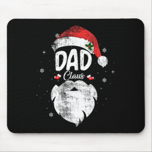 Family Dad Claus Christmas Santa's Hat Pajama Matc Mouse Pad