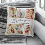 Family Dad - Father's Day Photo Collage Throw Pillow<br><div class="desc">Celebrate your dad with the "Family Dad" Father's Day Photo Collage Throw Pillow, a heartfelt and personalized gift. This custom throw pillow features a beautifully arranged photo collage, showcasing cherished family moments and memories. Surrounding the photos is the loving message "Family Dad, " adding a special touch to the design....</div>