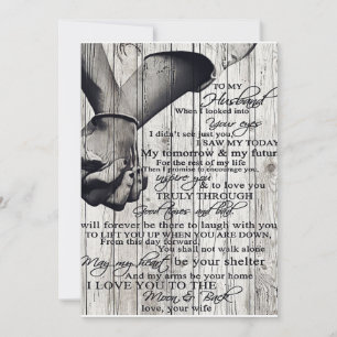 Family Decoration, To My Husband Letter Holiday Card