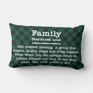 Family definition (add your own photo) lumbar pillow